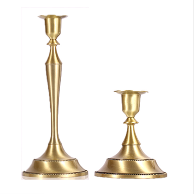 Luxury golden tall candle holder