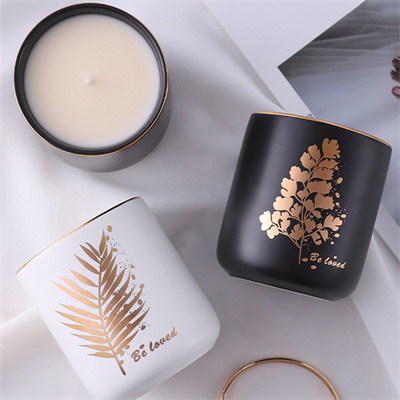 Modern exquisite gift crafts ceramic candle jar